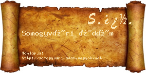 Somogyvári Ádám névjegykártya